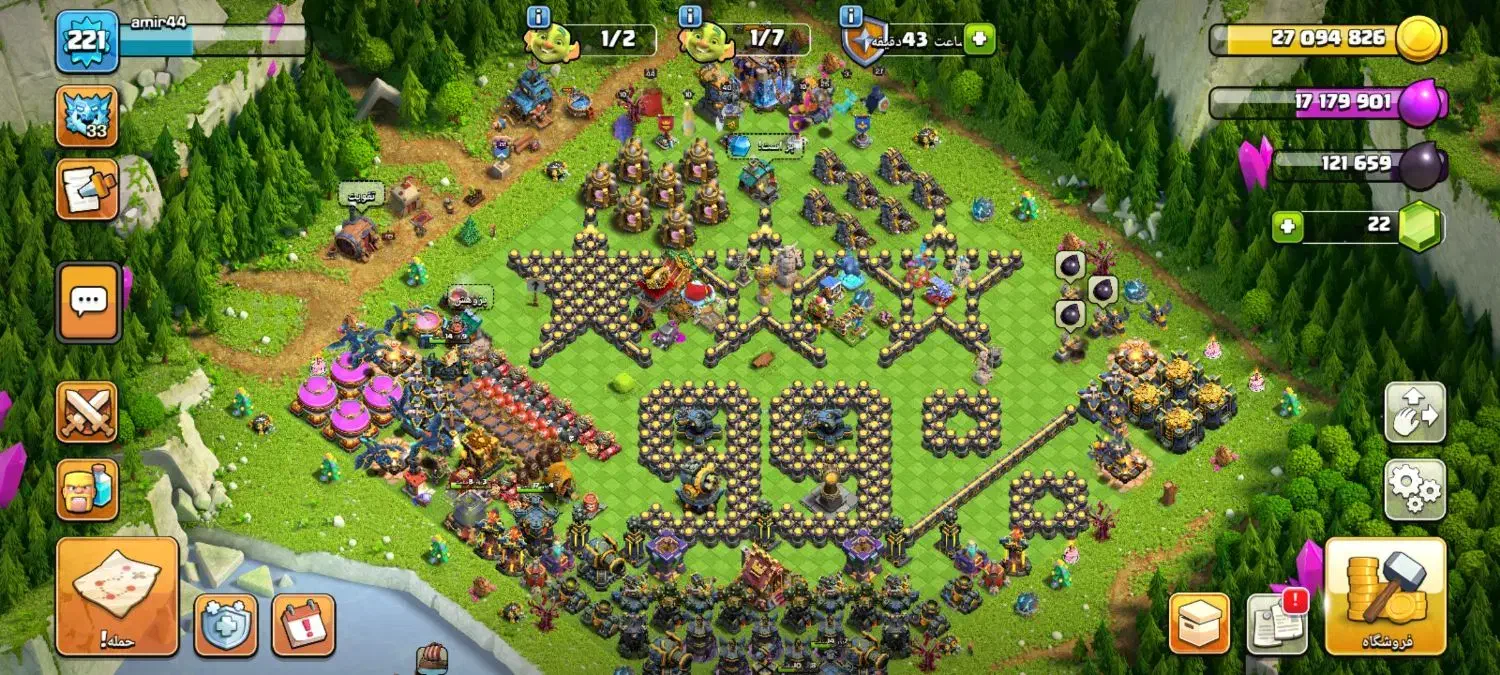 اکانت کلش اف کلنز تان18|کنسول، بازی ویدئویی و آنلاین|رشت, لاکان|دیوار