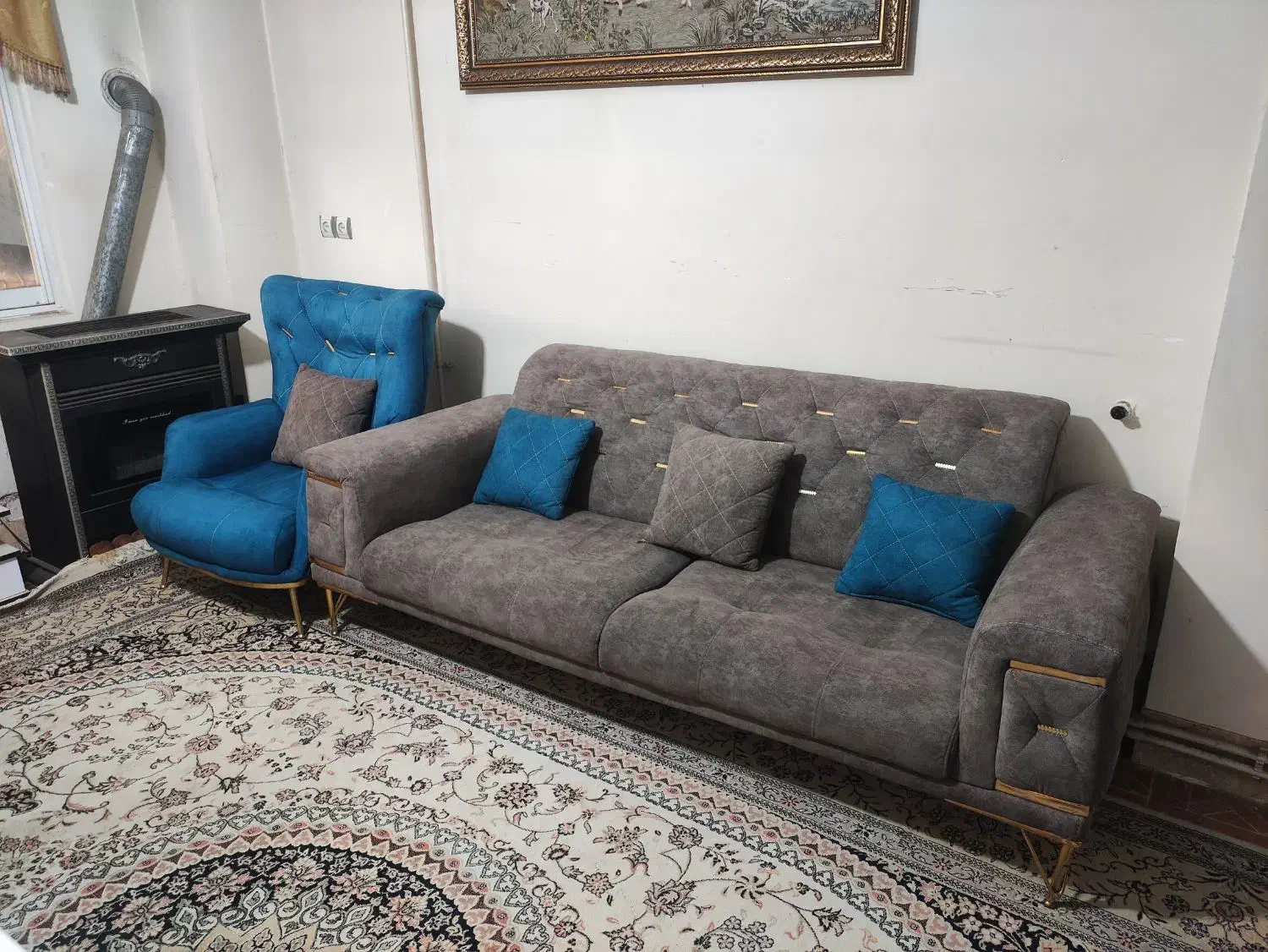 مبل ۷ نفره راحتی|مبلمان خانگی و میز عسلی|علی‌آباد کتول, |دیوار