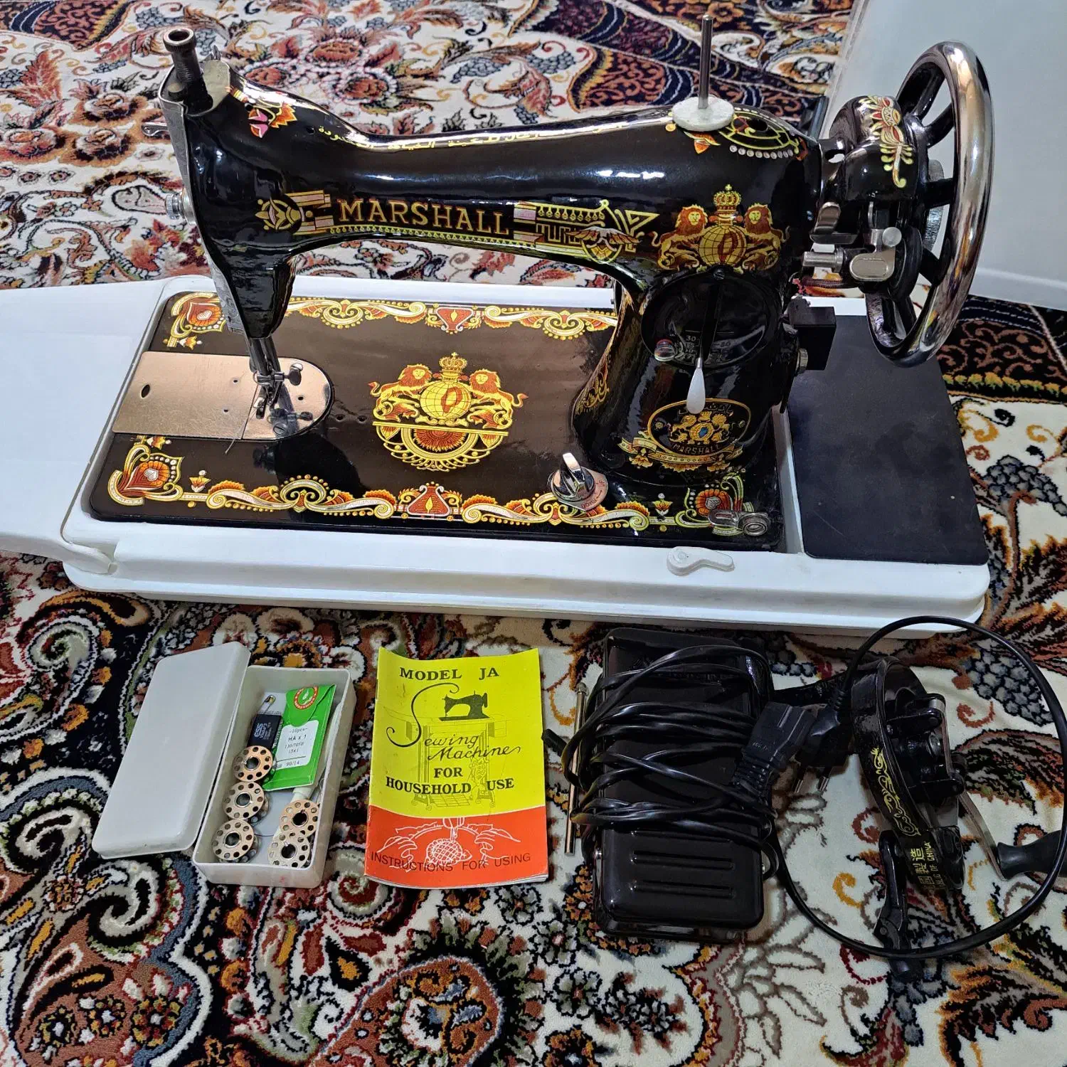 چرخ خیاطی مارشال با دینام برقی|چرخ خیاطی و ریسندگی|خرمدره, |دیوار