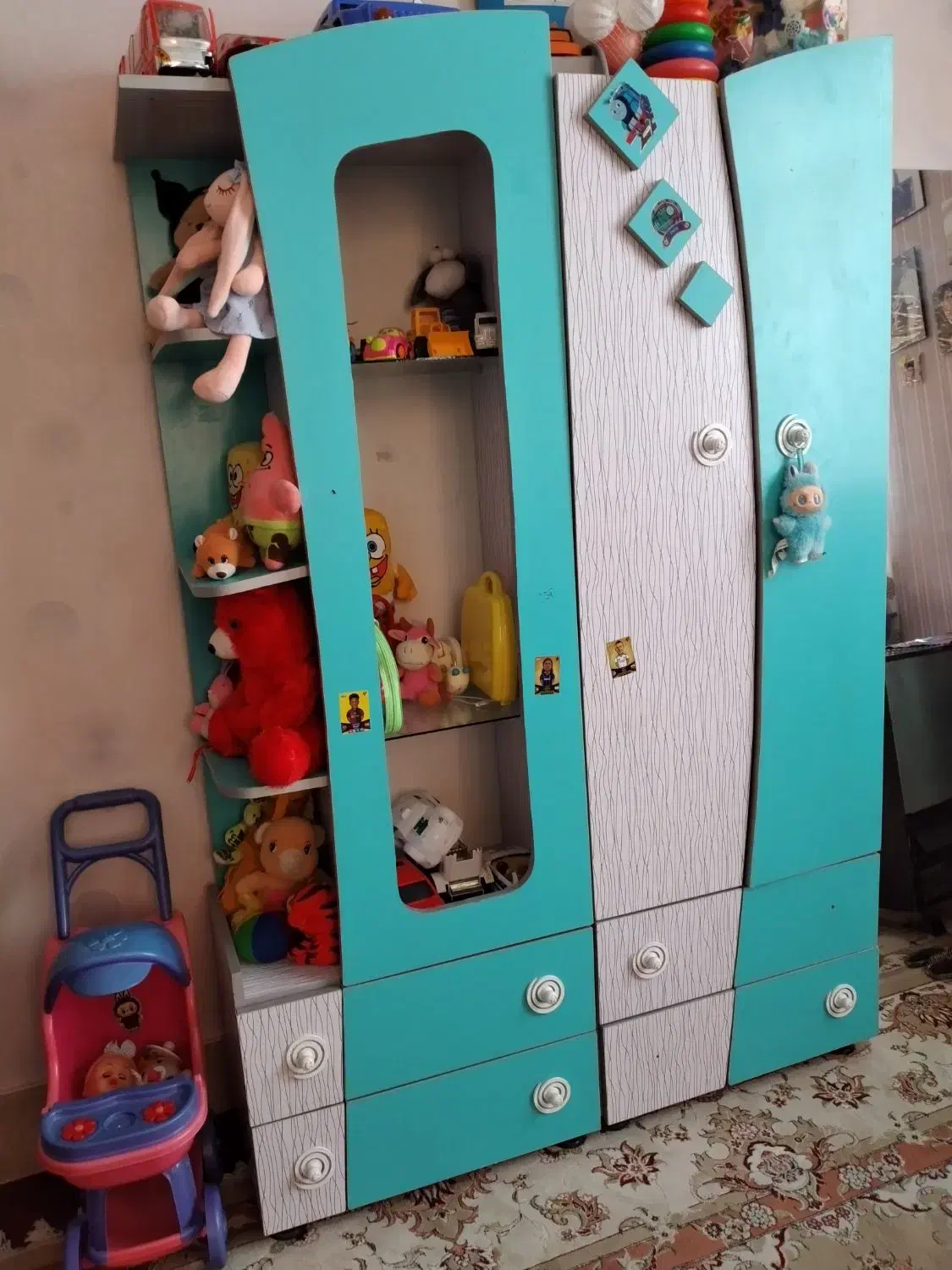کمد کودک . آینه . دراور|اسباب و اثاث بچه|گلبهار, شهر جدید گلبهار|دیوار