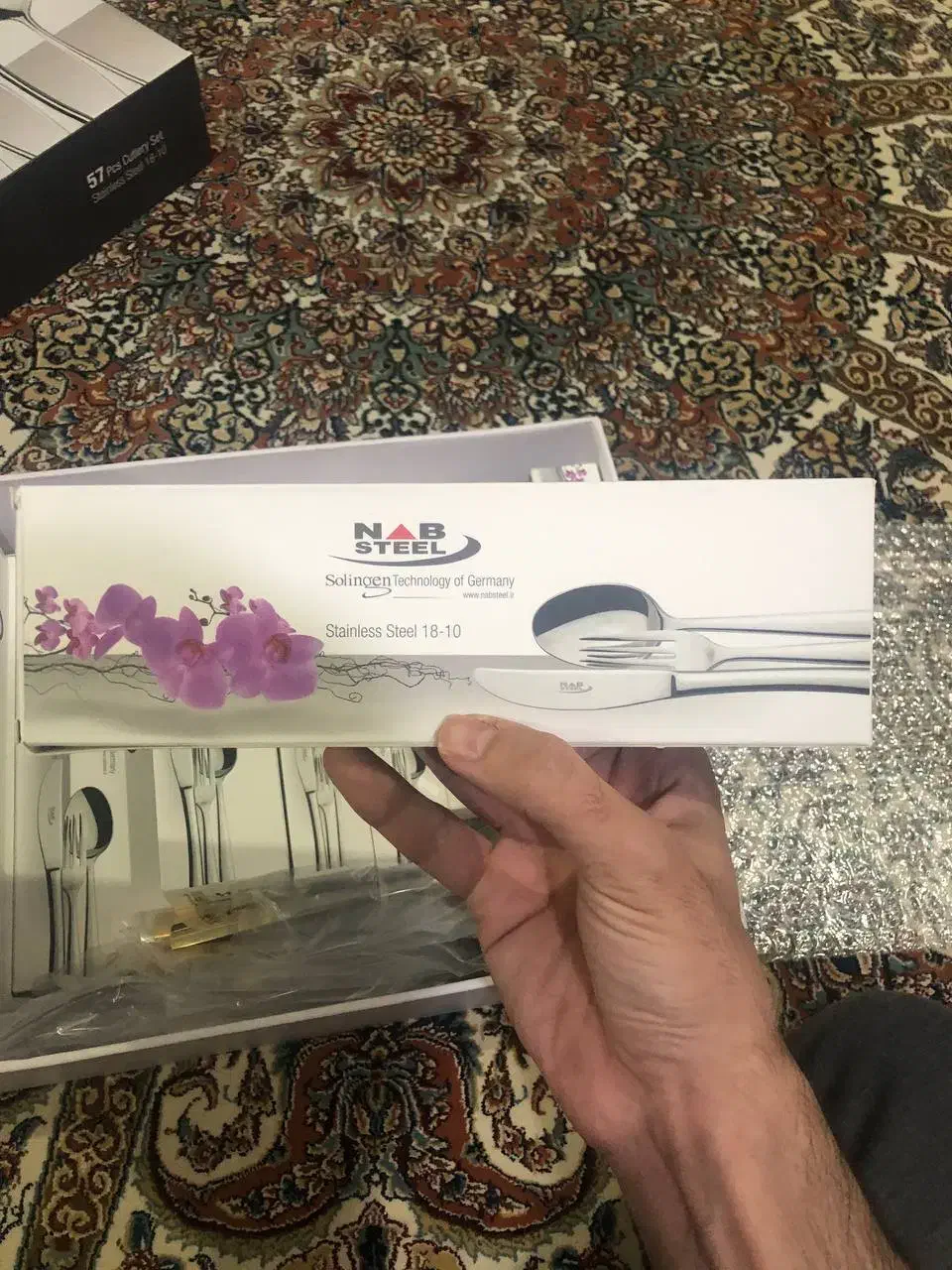 سرویس قاشق چنگال و چاقو ۵۷ پارچه ناب استیل|ظروف سرو و پذیرایی|تهران, پونک|دیوار