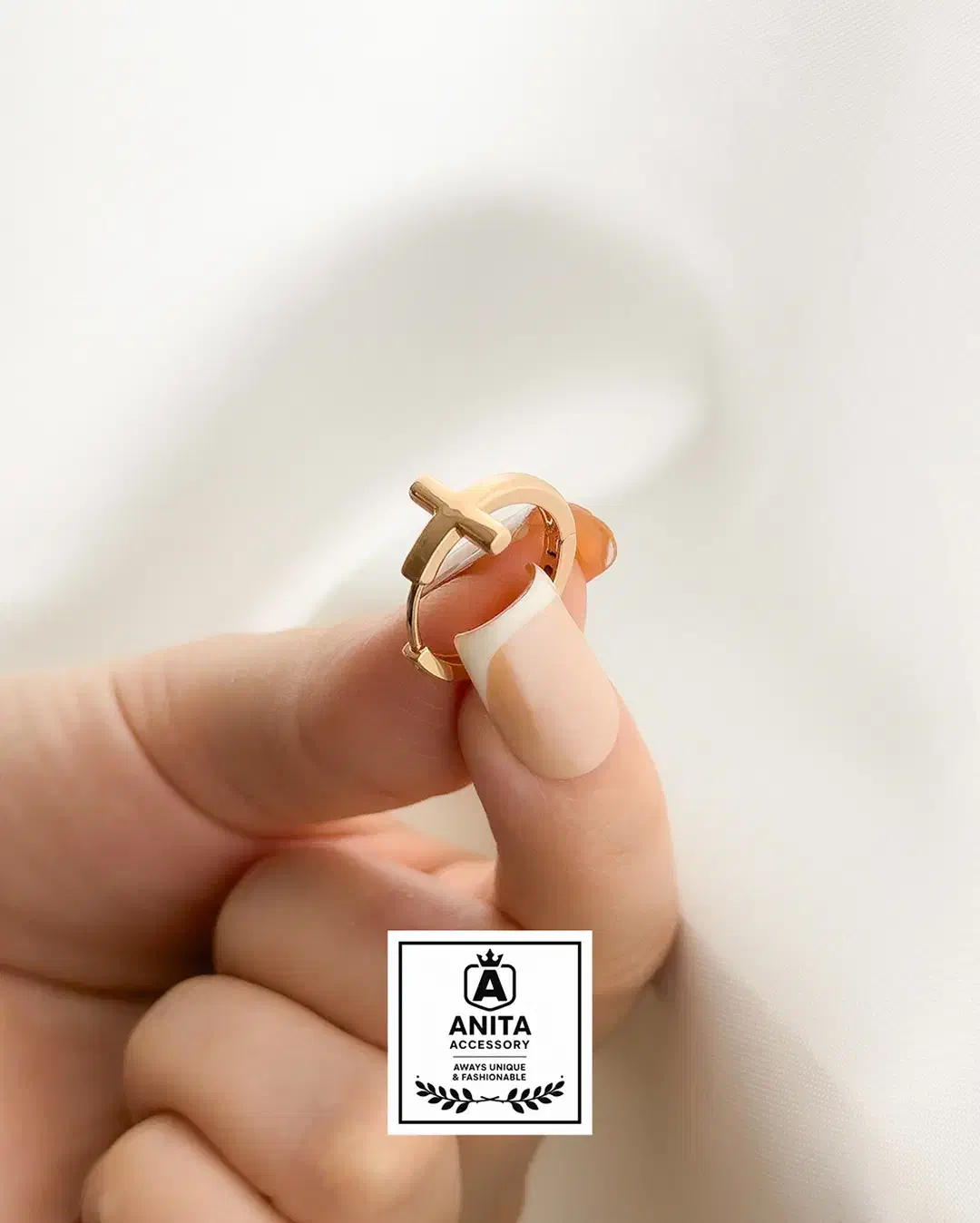 گوشواره طرح صلیبی ژوپینگ(آنیتا اکسسوری)|بدلیجات|اردبیل, |دیوار