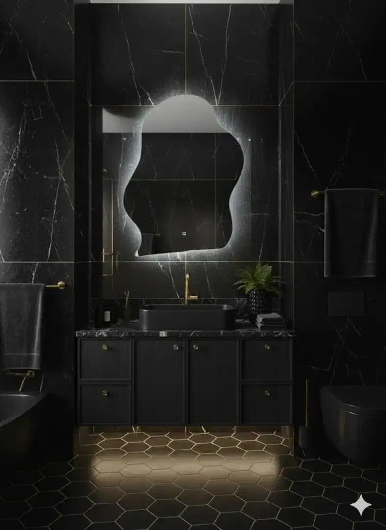 آینه بک لایت.( سنسور مجاورتی ولمسی)|آینه|لنگرود, |دیوار