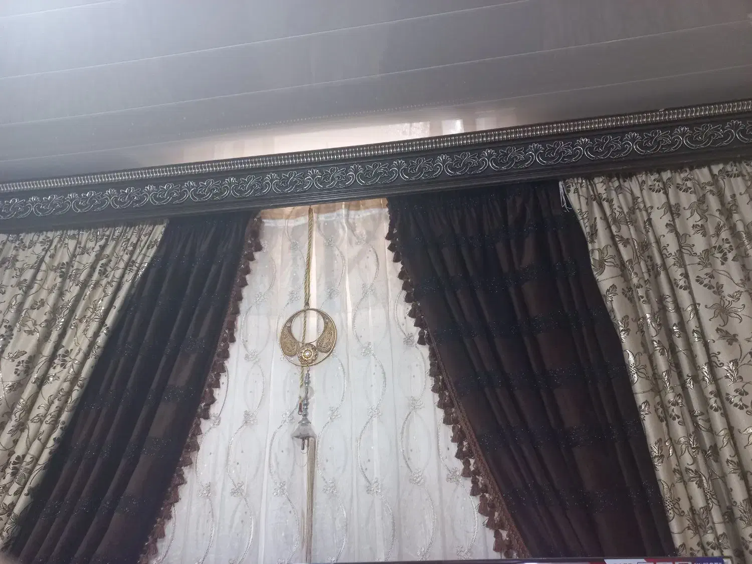 پرده مخمل و حریر|پرده، رانر، رومیزی|امیدیه, |دیوار