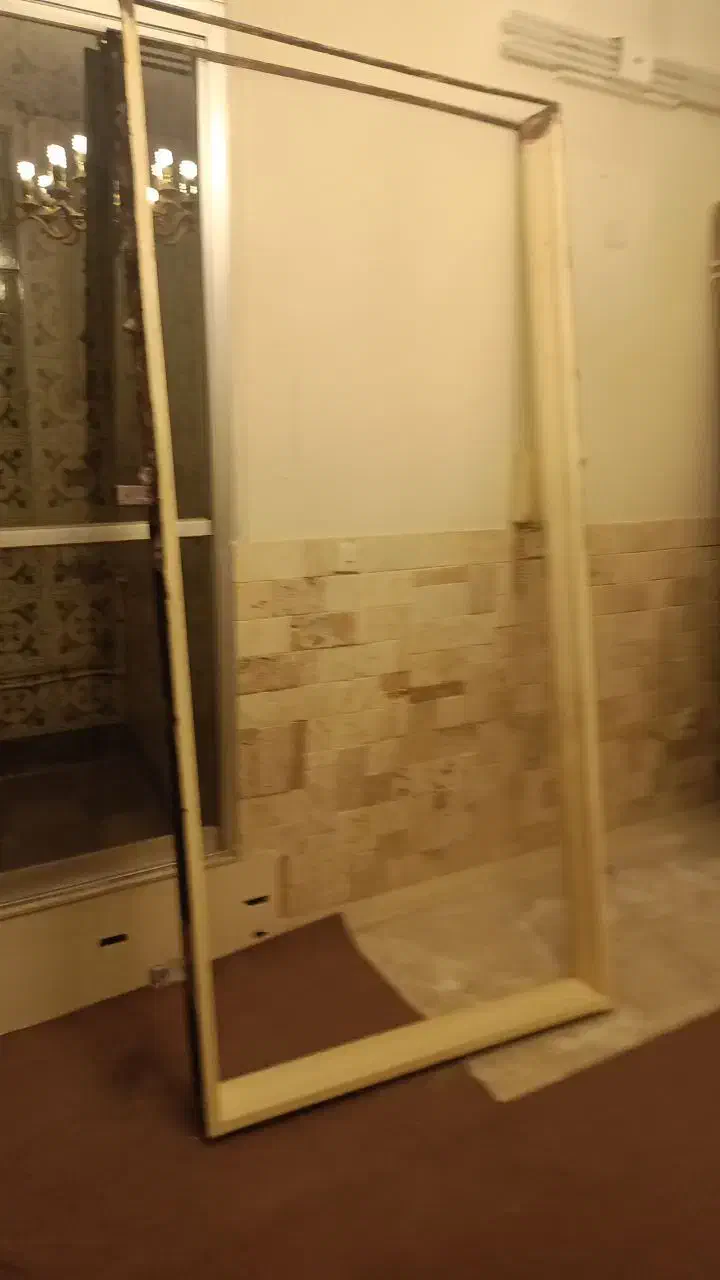 درب چوبی آپارتمان با چهارچوب|مصالح و تجهیزات ساختمان|قم, مسجد امام حسن|دیوار