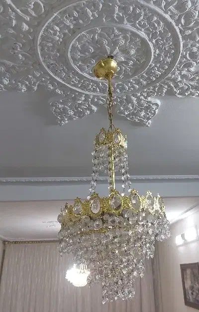 یه جفت لوستر کریستال آنتیک قدیمی|لوستر و چراغ آویز|تهران, شهرک شریعتی|دیوار
