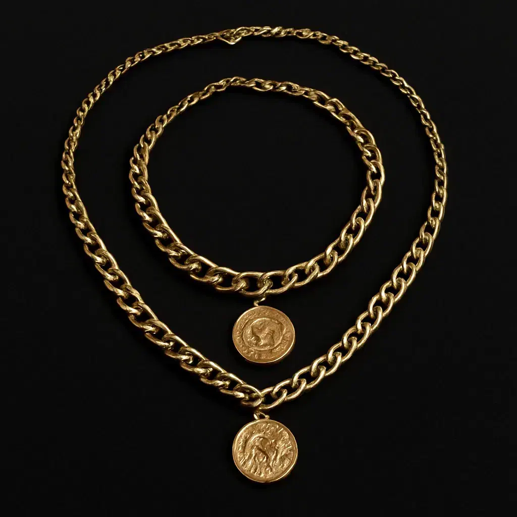 ست گردنبند و دستبند خوشگل  پابند طرح برگ|بدلیجات|جوانرود, |دیوار