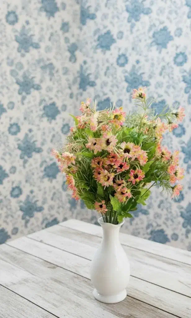 ۴ عدد گل مصنوعی زیبا تمیز و مرتب|گل مصنوعی|میاندوآب, |دیوار