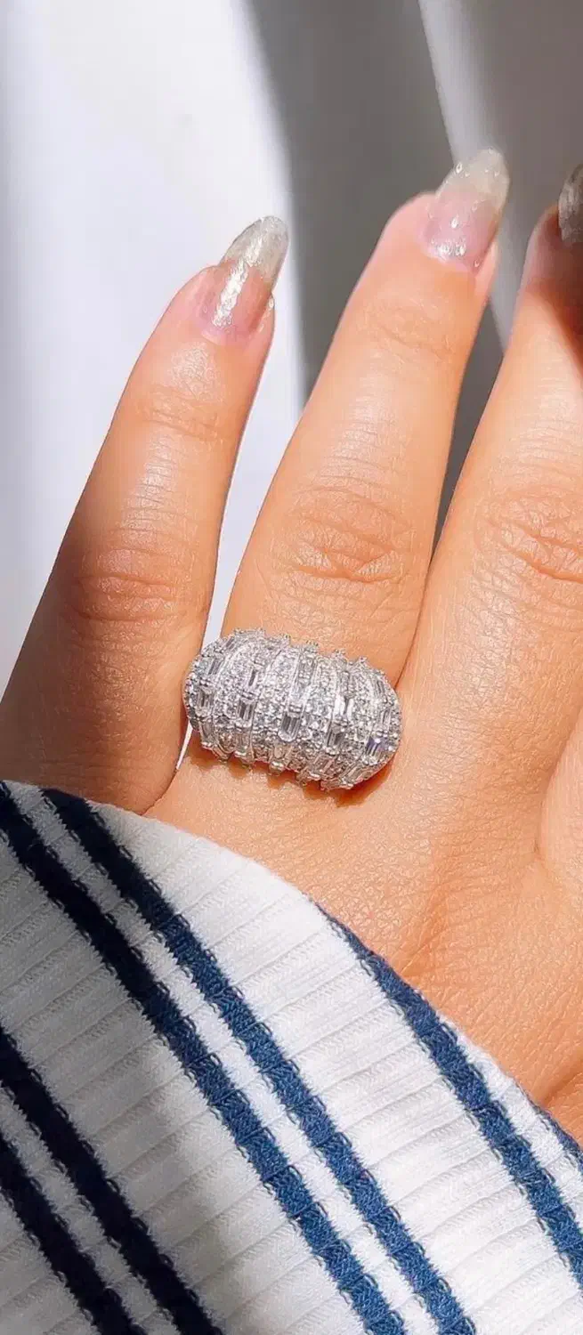 انگشتر جواهر تمام نقره مدل الیزا|بدلیجات|تبریز, |دیوار