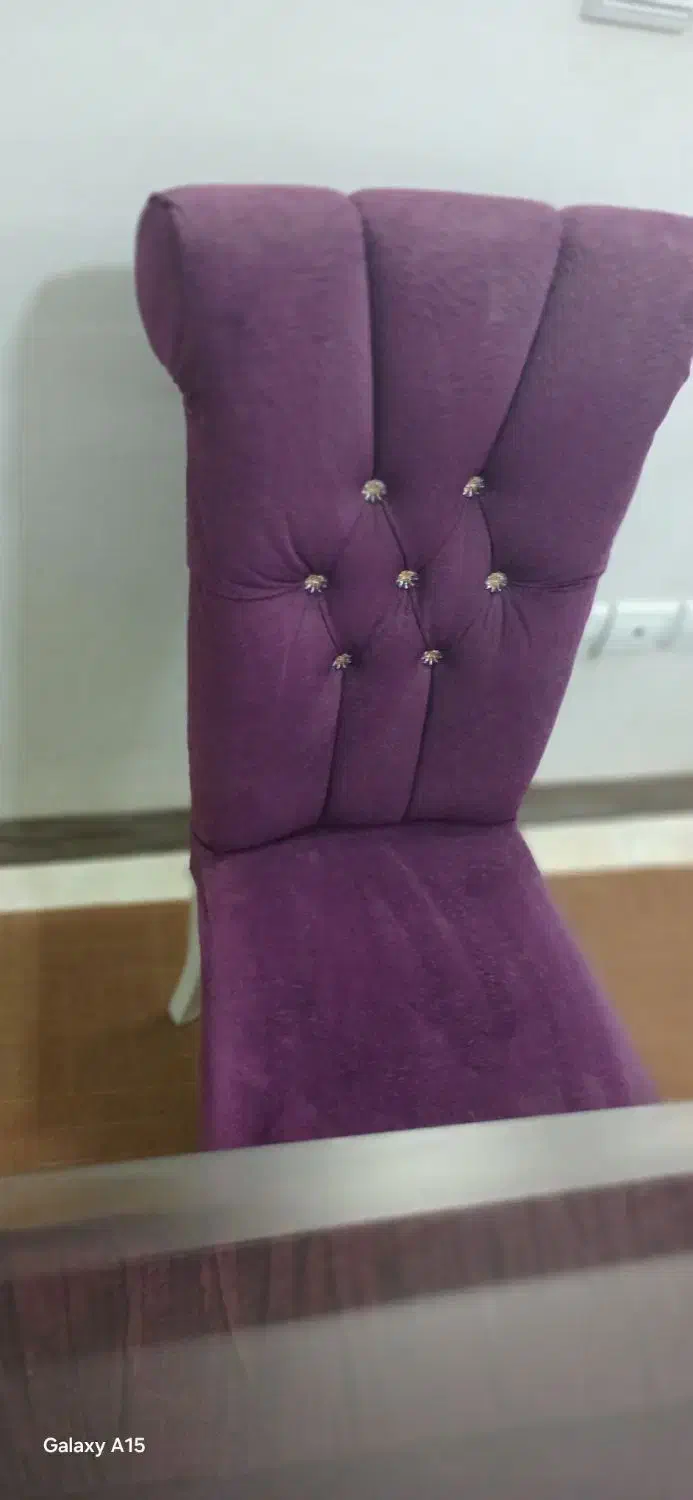 ۴صندلی با میزغذا خوری|میز و صندلی غذاخوری|ابریشم, |دیوار