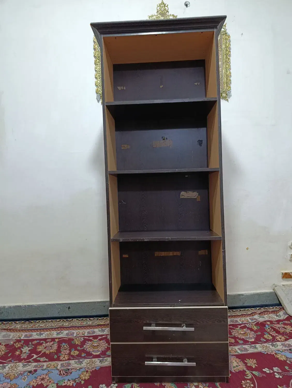 کتابخانه|کتابخانه، شلف، قفسه‌های دیواری|خرم‌آباد, |دیوار