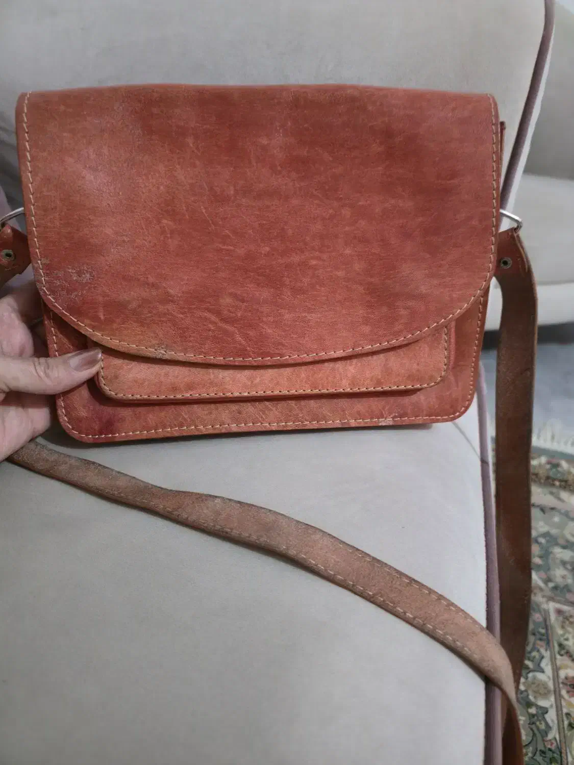 کیف چرم اصل دست دوز|کیف، کفش، کمربند|قزوین, |دیوار