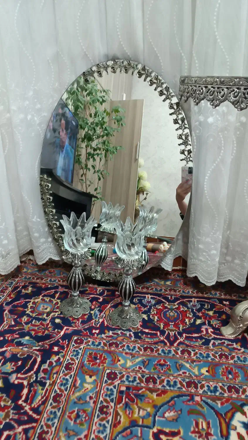 اینه و شمعدان طرح برنز|آینه|تبریز, |دیوار