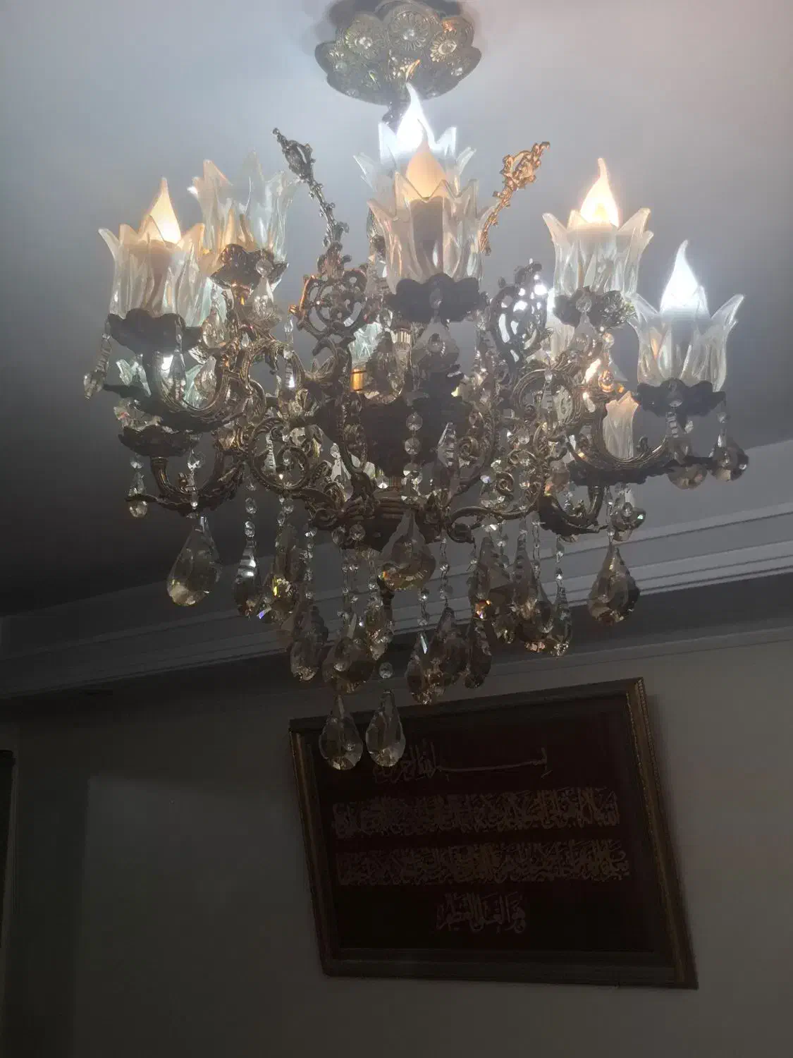 لوستر برنج|لوستر و چراغ آویز|تهران, افسریه شمالی|دیوار