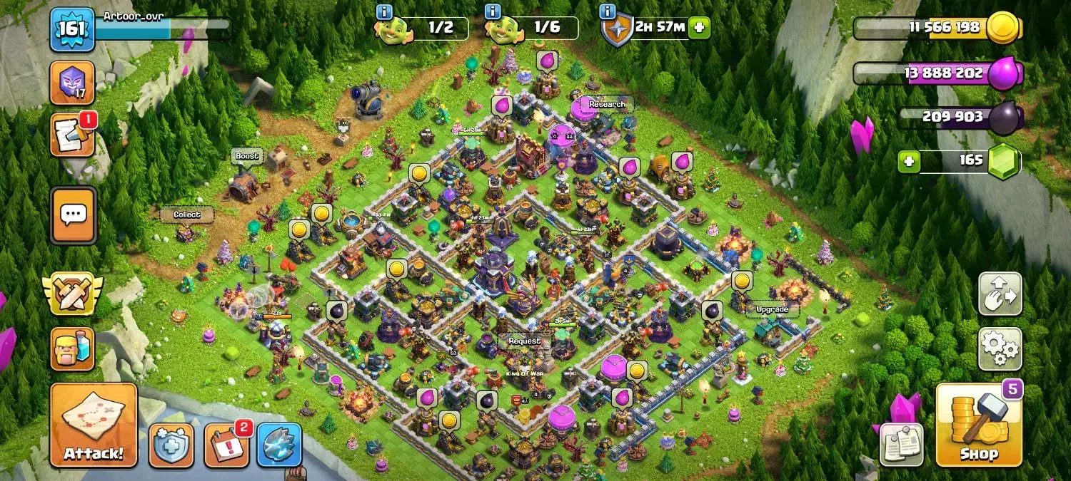 اکانت کلش لول 161|کنسول، بازی ویدئویی و آنلاین|گرگان, |دیوار