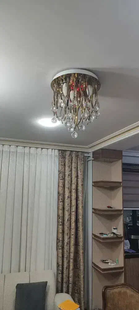 ۲ عددلوستر نو،پرده|لوستر و چراغ آویز|صومعهسرا, |دیوار
