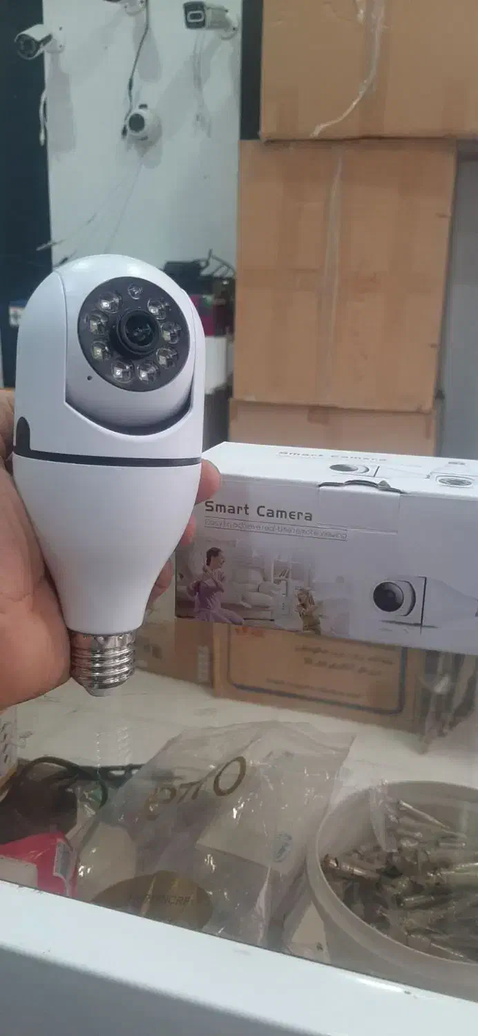 دوربین بی سیم لامپی چرخشی دولنز/وای فای/رم خور|دوربین مداربسته|کرمانشاه, |دیوار