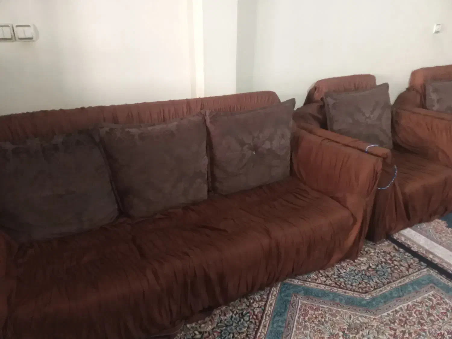 مبل کارکرده ۷ نفره|مبلمان خانگی و میز عسلی|خرم‌آباد, |دیوار
