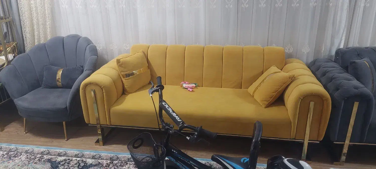 مبل ۸ نفره|مبلمان خانگی و میز عسلی|خمینی‌شهر, |دیوار