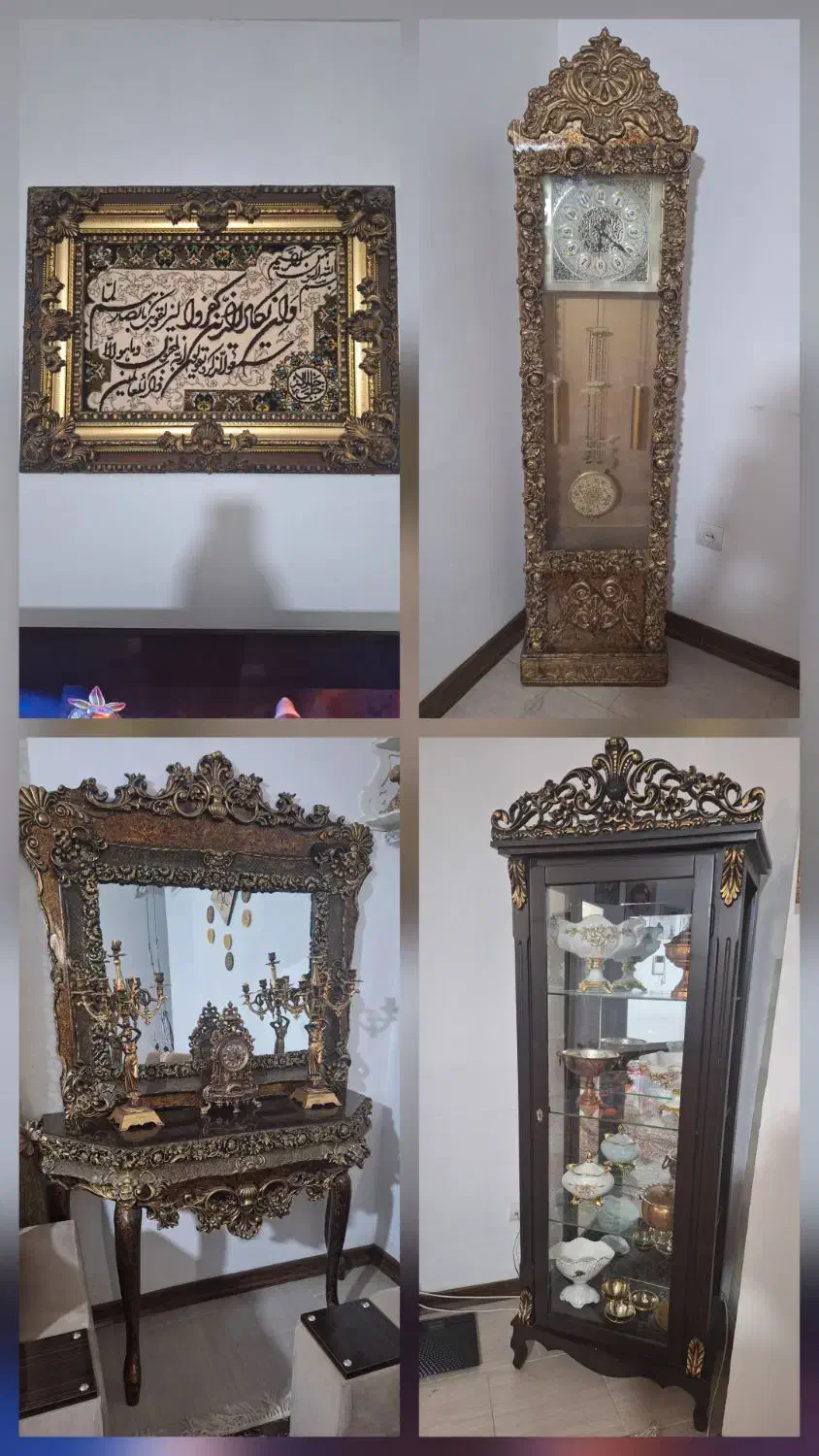 ساعت،تابلو،آینه کنسول،بوفه|بوفه، ویترین، کنسول|هشتگرد, شهرک صبا سوله|دیوار