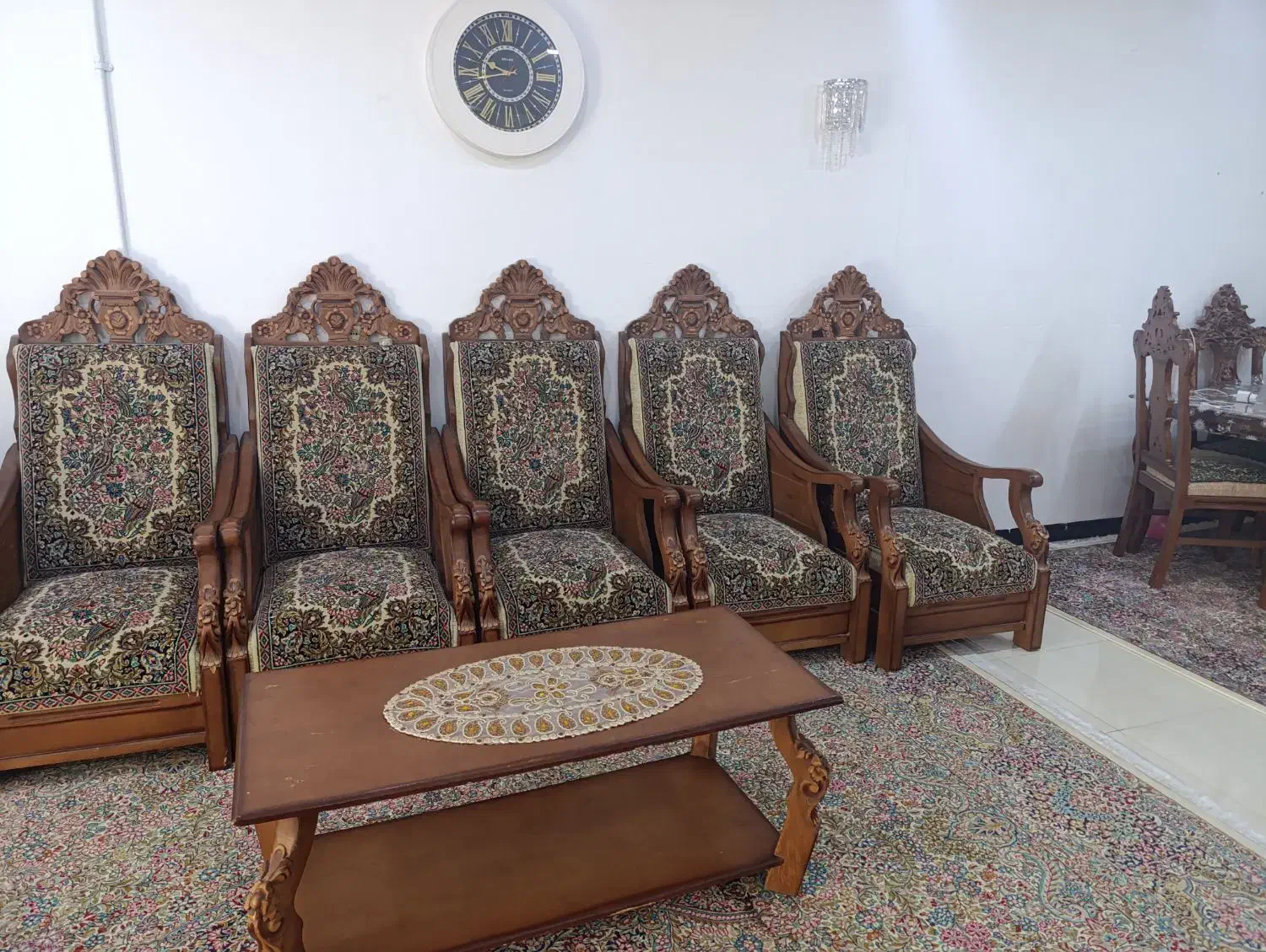 ست مبل و میز ناهار خوری هشت نفره قالی|مبلمان خانگی و میز عسلی|رفسنجان, |دیوار