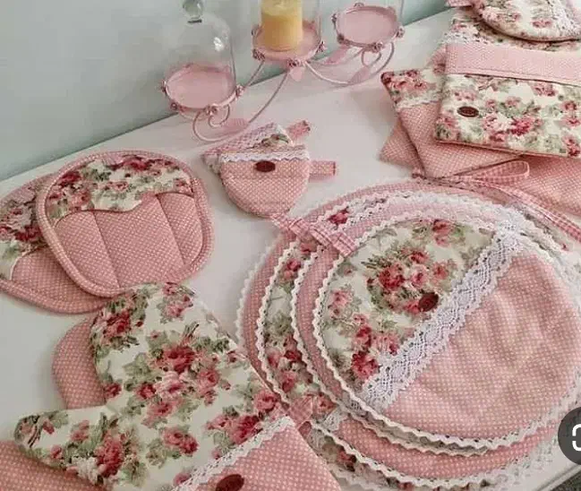 دوخت سرویس آشپزخونه و سرویس کودک|سفره، حوله، دستمال آشپزخانه|انار, |دیوار