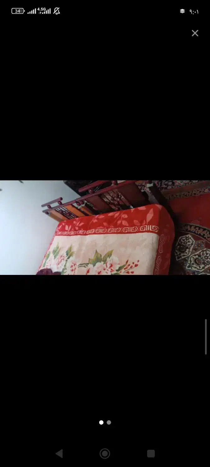 تخت دو نفره فلزی جدا.|تخت و سرویس خواب|محمدیه-قزوین, |دیوار