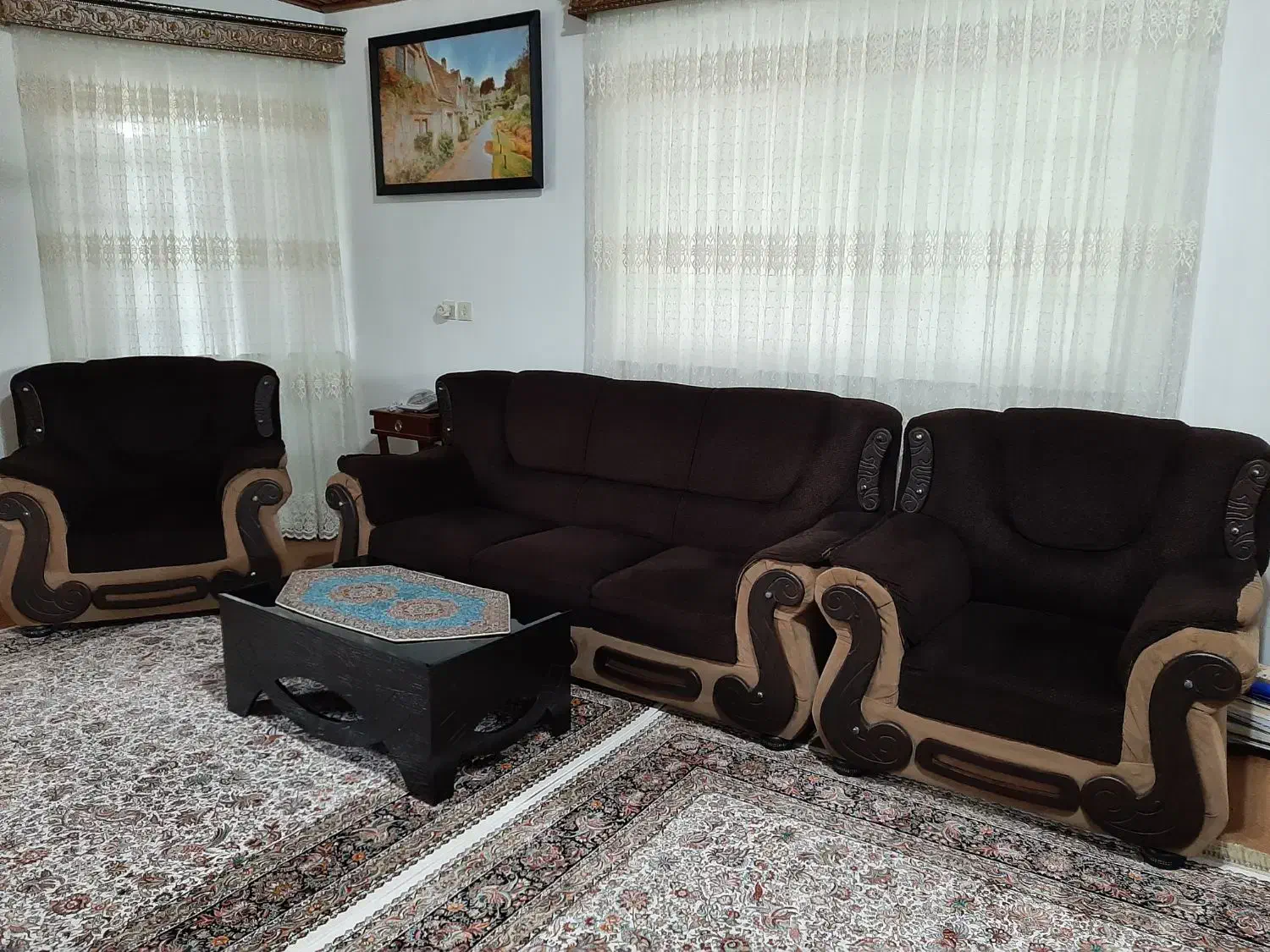 فروش مبل ۷ نفره|مبلمان خانگی و میز عسلی|عباس‌آباد, |دیوار