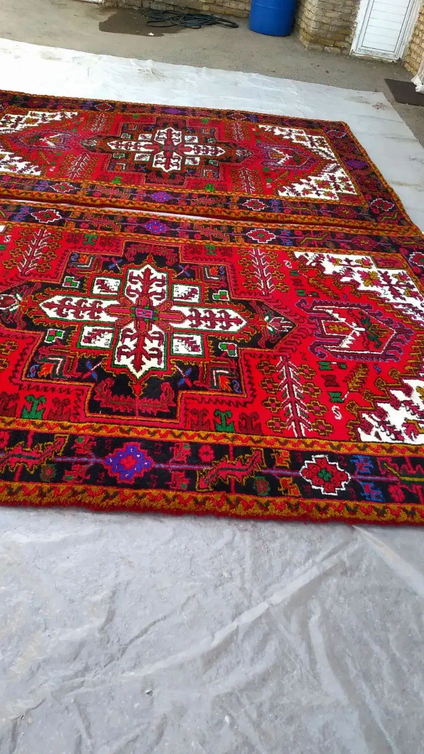 ‌یک‌جفت‌‌فرش‌دستبافت‌6متری‌و9متربافنده‌کارگاهمون|فرش|تبریز, |دیوار