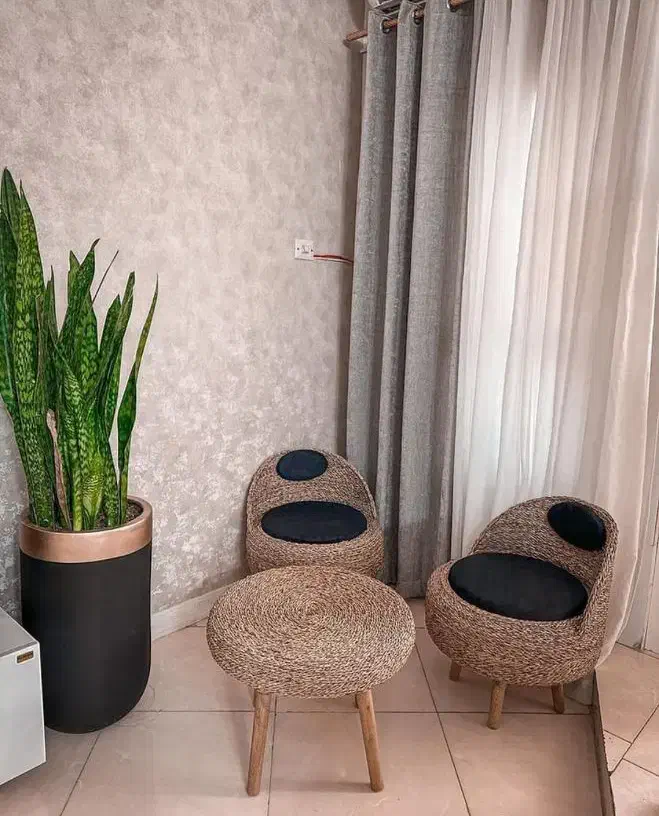 میزو صندلی حصیری ظرفیت تخفیف جشنواره فقط 10تا|مبلمان خانگی و میز عسلی|کهک, |دیوار