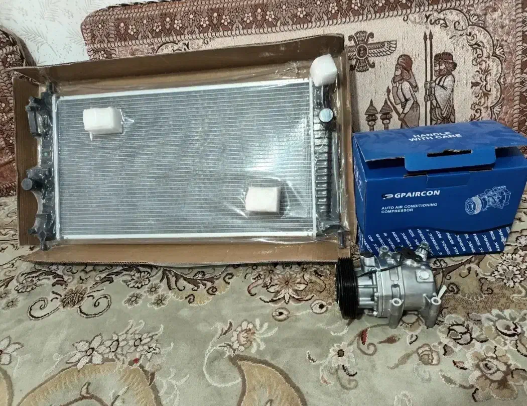 رادیاتور آب و کمپرسور کولر مزدا ۳|قطعات یدکی و لوازم جانبی|اهواز, شهرک برق|دیوار