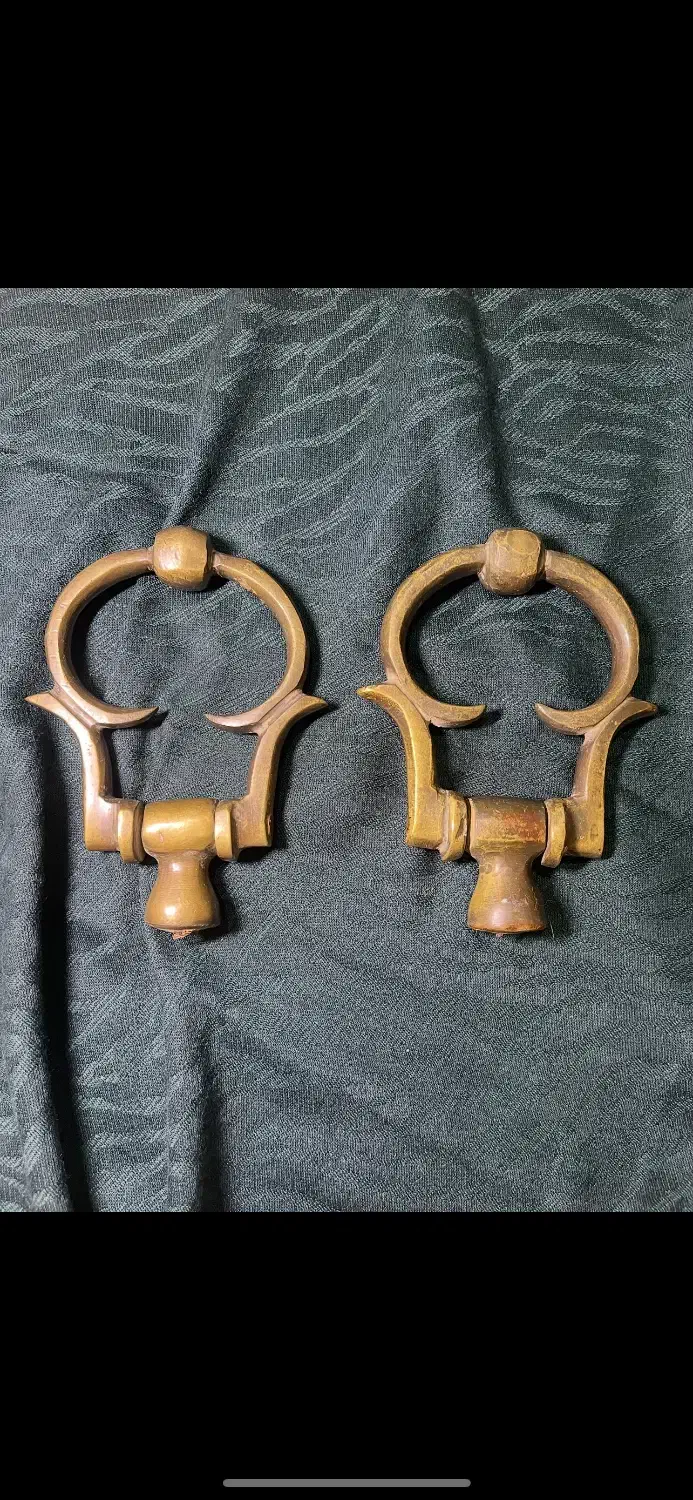 درکوب برنجی قدیمی|کلکسیون اشیاء عتیقه|چمستان, |دیوار