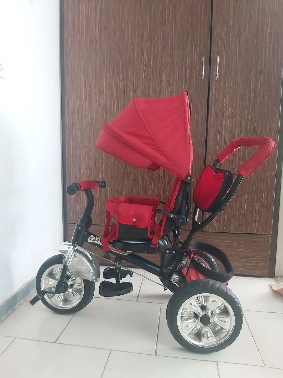 سه چرخه کالسکه ای|دوچرخه، اسکیت، اسکوتر|بهار, |دیوار