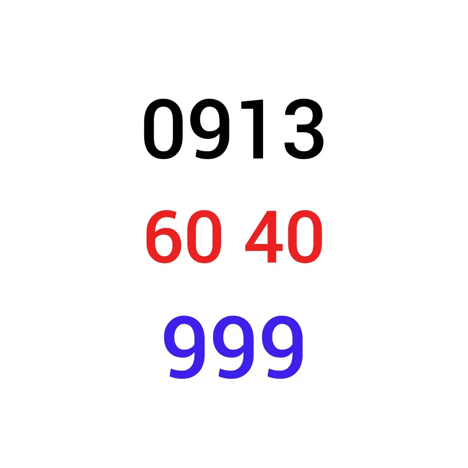 سیم کارت بیلبوردی 999 40 60 0913|سیم‌کارت|اصفهان, همدانیان|دیوار