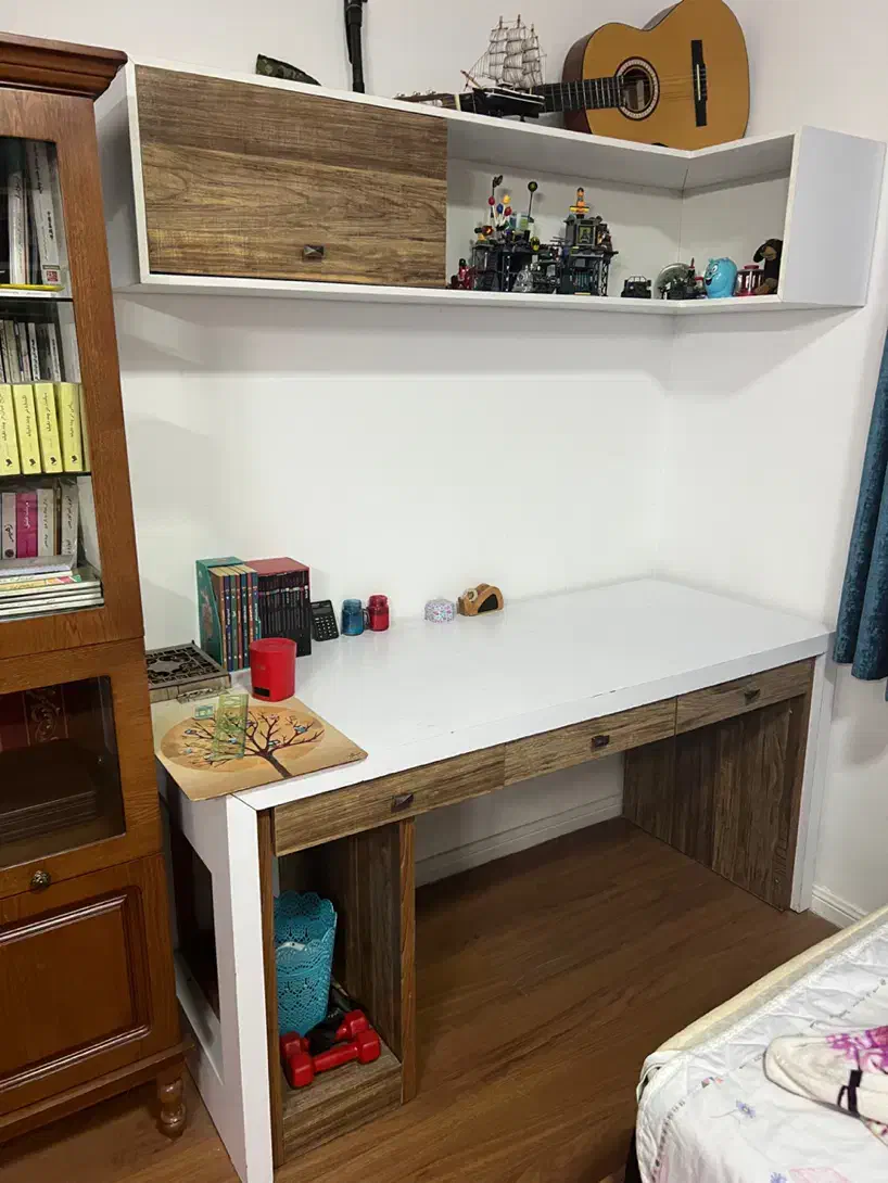 میز کامپیوتر کتابخانه دار|مبلمان اداری|مشهد, کلاهدوز|دیوار