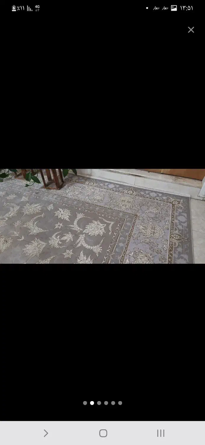 فروش دو عدد قالی ۱۲ متری ۱۲۰۰ شانه تراکم بالا|فرش|آباده, |دیوار