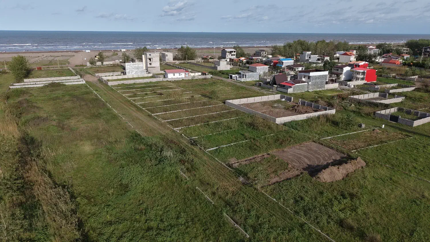 زمین ساحلی قواره چهارساحل ویوی زیبای دریا نیلی خزر|فروش زمین و ملک کلنگی|رشت, پاستوریزه|دیوار