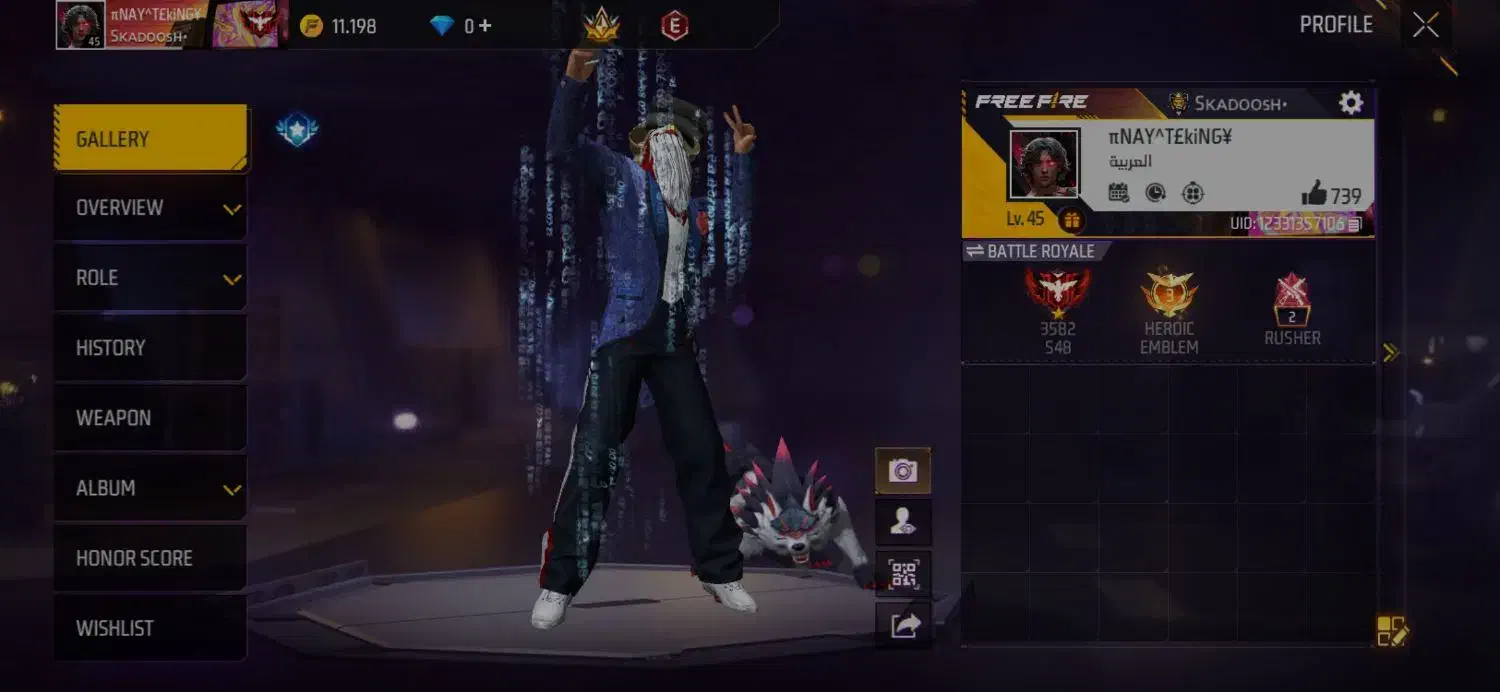 اکانت فری فایر|کنسول، بازی ویدئویی و آنلاین|خرمآباد, |دیوار