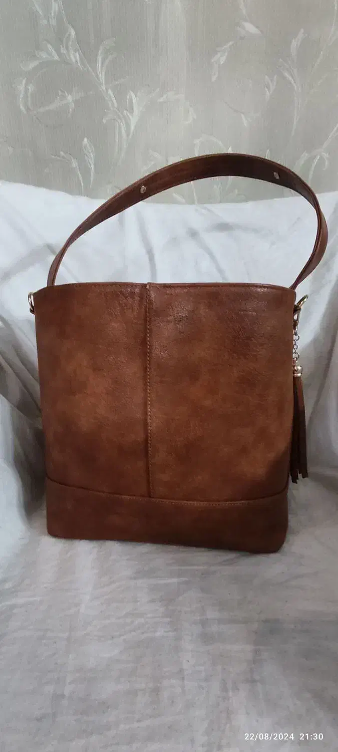 کیف چرم مصنوعی نو رنگ عسلی|کیف، کفش، کمربند|تهران, کیانشهر|دیوار