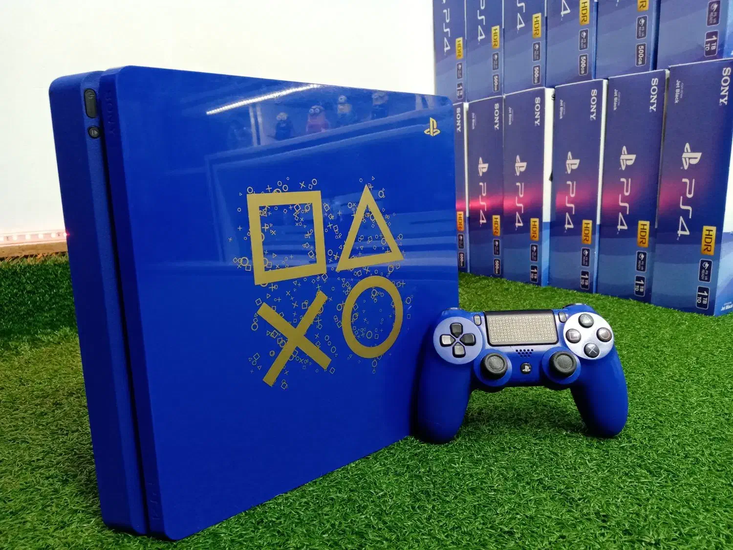 پلی استیشن4 اسلیم رنگ خاص و کمیاب آبی باندل یک ترا|کنسول، بازی ویدئویی و آنلاین|قائم‌شهر, |دیوار