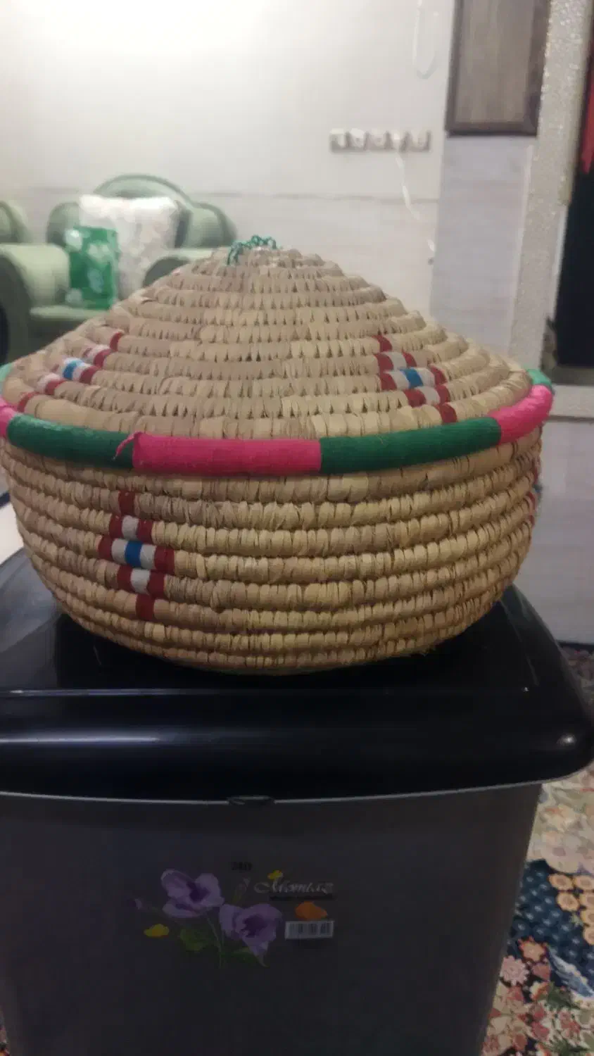 ظرف حصیری سنتی|صنایع دستی و سایر لوازم تزئینی|شیراز, لاله|دیوار