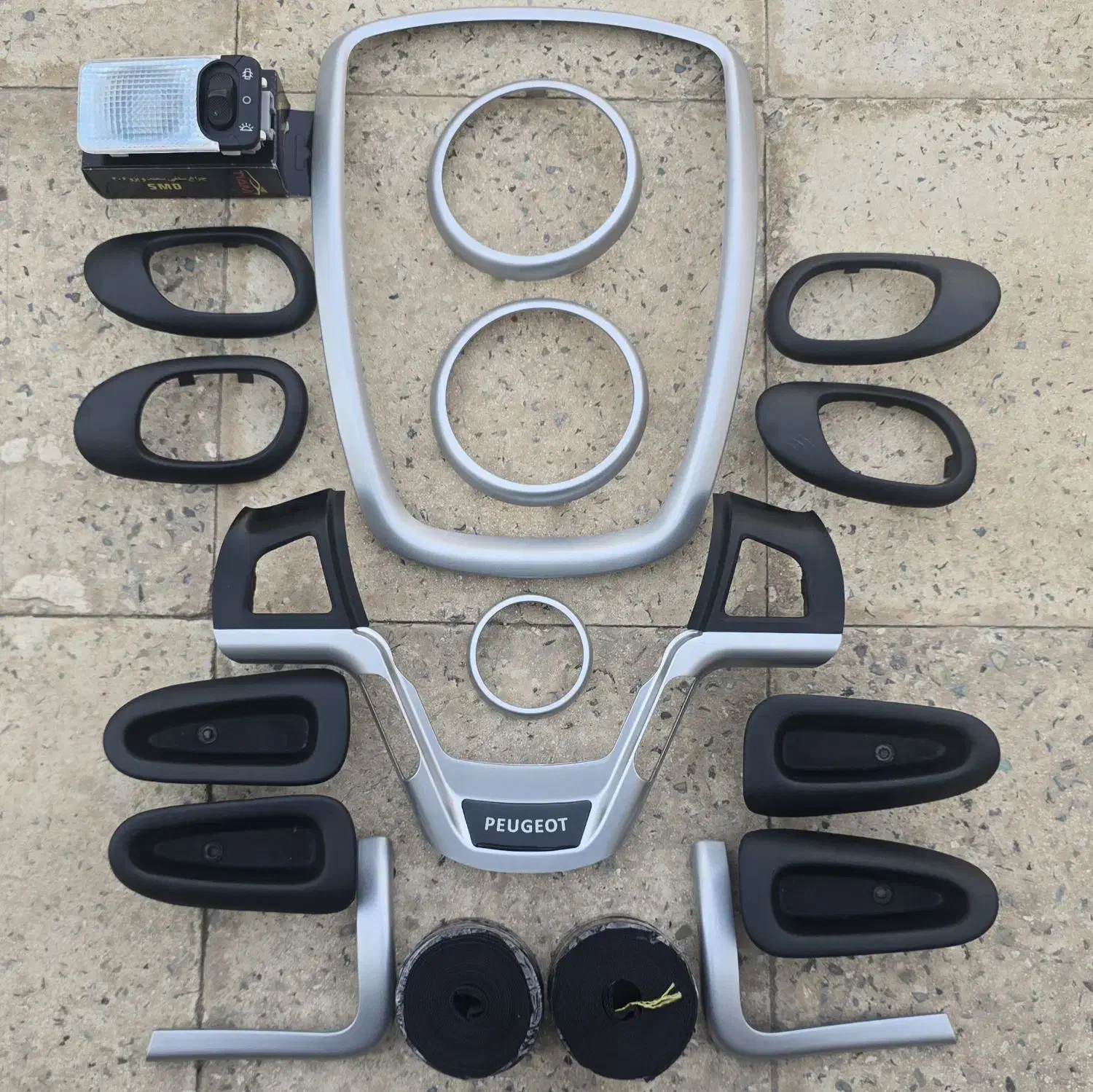 ست دکوراتیو ۱۵ تیکه فابریک پژو ۲۰۷ و کف پایی|قطعات یدکی و لوازم جانبی|تهران, وردآورد|دیوار