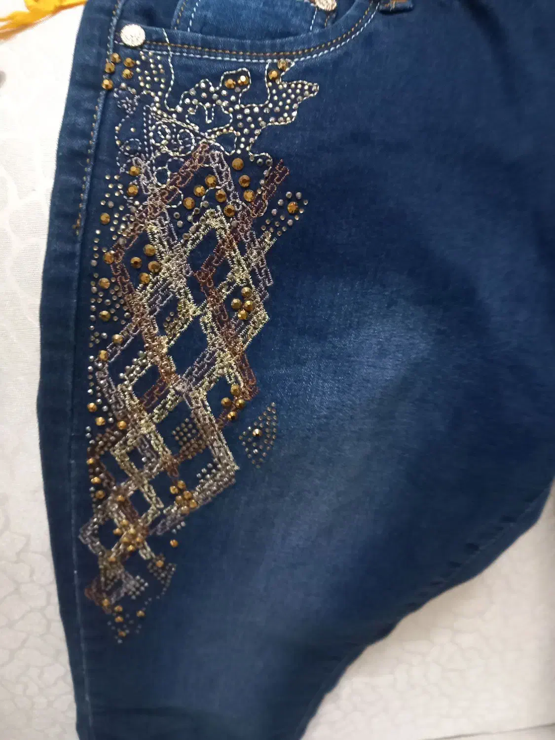 شلوار جین سرمه‌ای تیره نونو سایز32 ترک میباشد|لباس|تهران, خزانه|دیوار