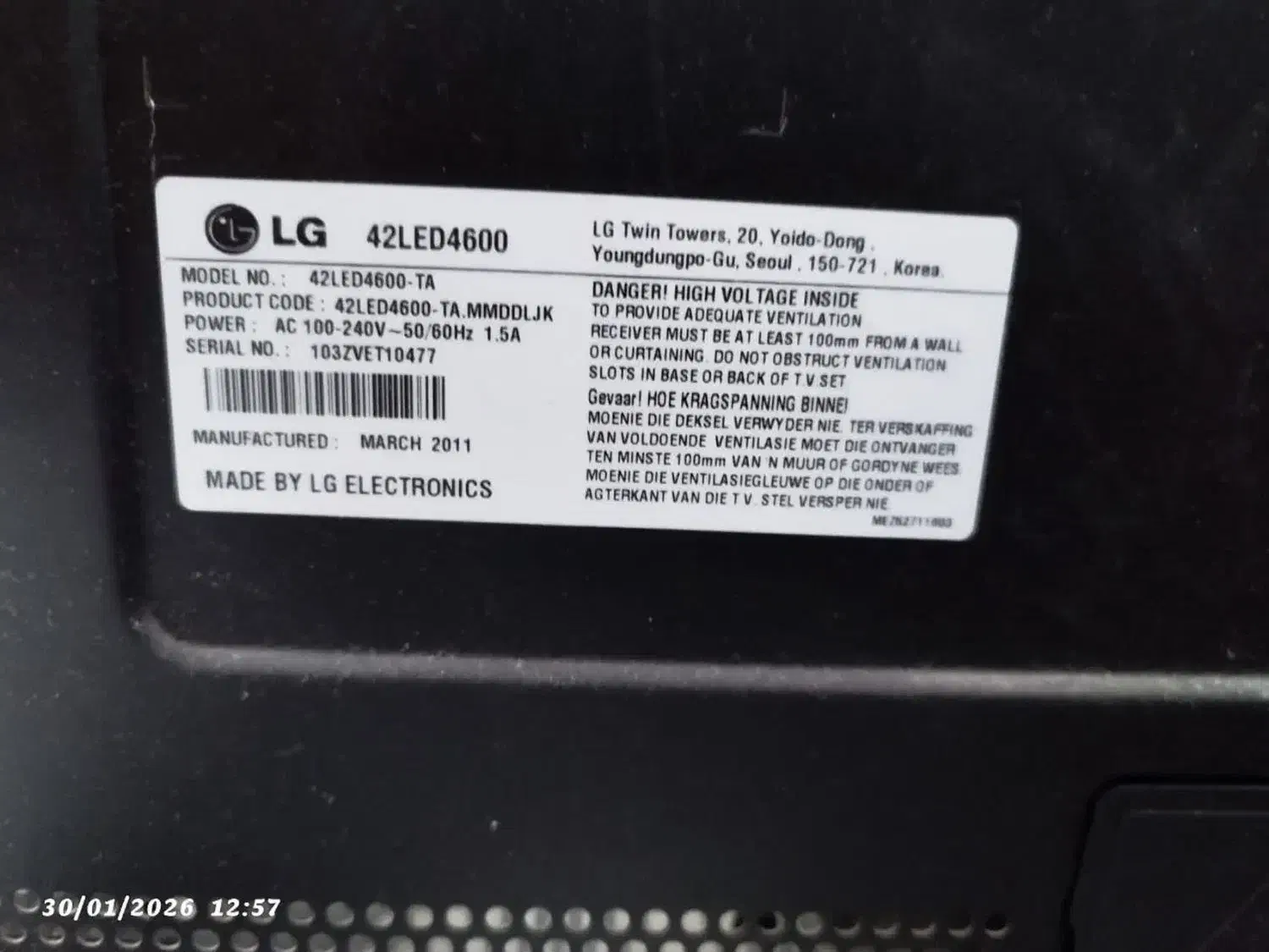 تلویزیون LG|تلویزیون و پروژکتور|یزد, |دیوار