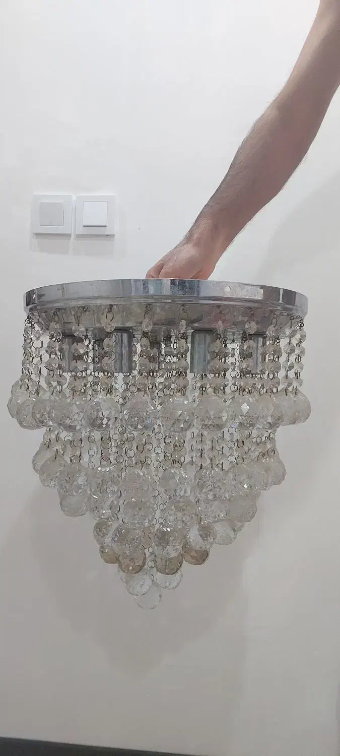 لوستر کریستالی|لوستر و چراغ آویز|شوشتر, |دیوار