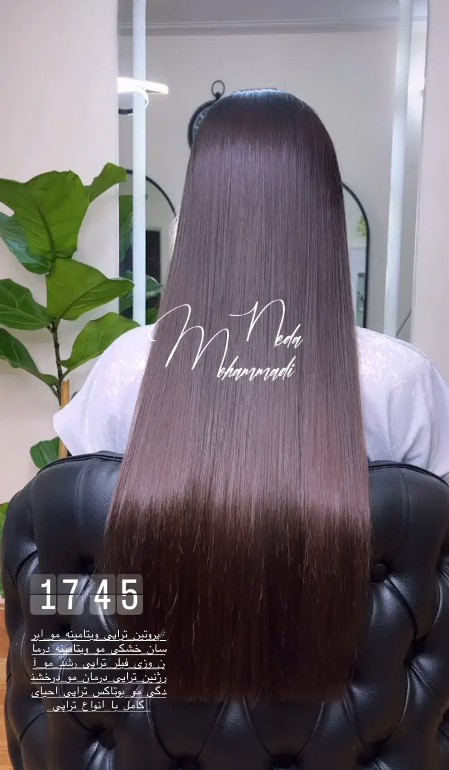 رنگ ولایت  دکلره و پروتئین تراپی احیا و صافی مو|خدمات آرایشگری و زیبایی|اصفهان, تخت فولاد|دیوار