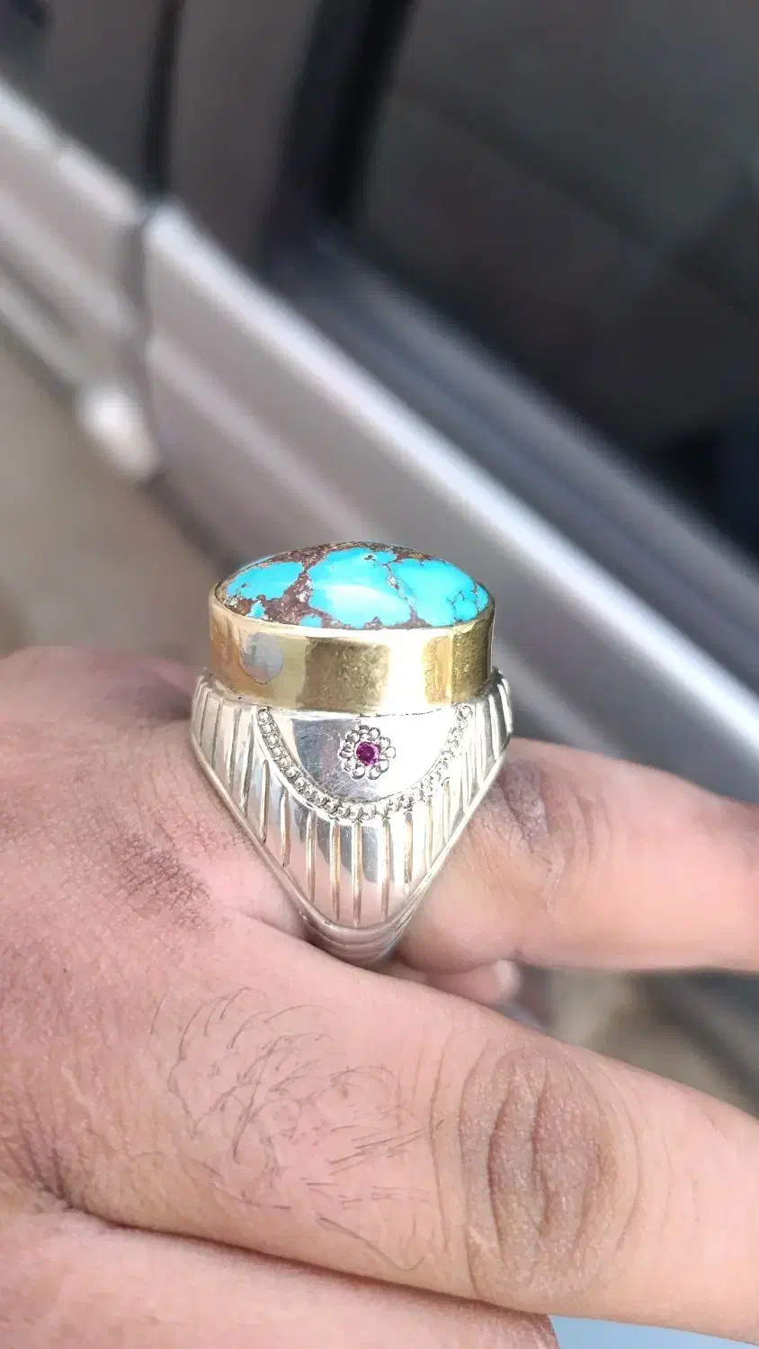 انگشتر فیروزه|جواهرات|خرم‌آباد, |دیوار