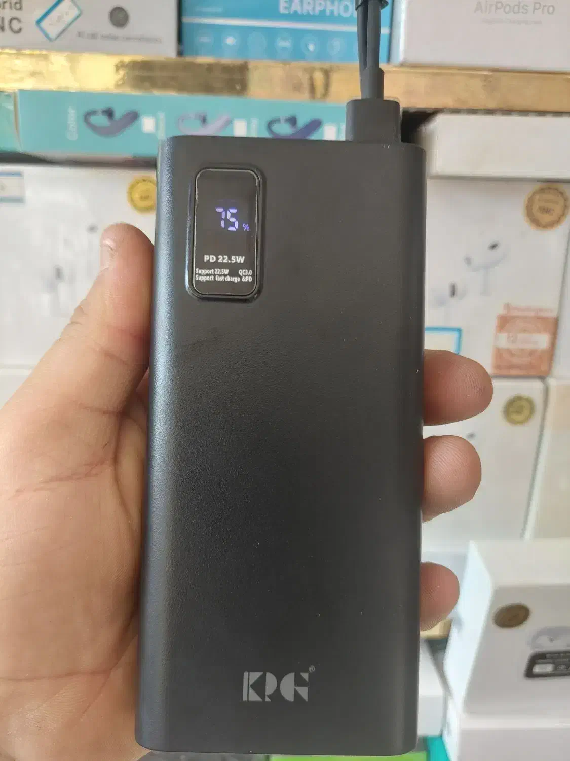 پاوربانک ۳۰ هزار بدنه فلز ۳پورت فست گارانتی AR6|لوازم جانبی موبایل و تبلت|قم, نیروگاه|دیوار