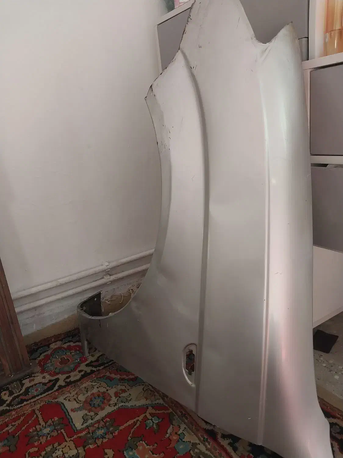 گلگیر تیبا سمت راننده نقره ای فابریک|قطعات یدکی و لوازم جانبی|فردیس, منظریه|دیوار