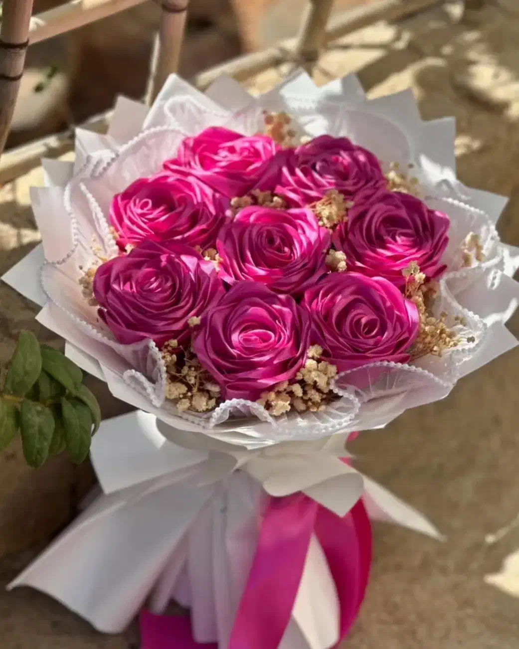 دسته گل روبانی وباکس هدیه وگل روبانی|گل مصنوعی|تبریز, |دیوار